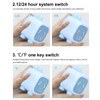 LED Alarm Clock Mini Portable Voice Control Temperature Display USB