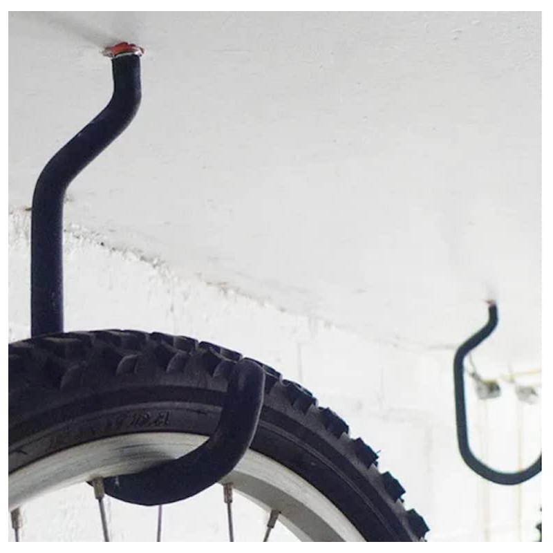 Set of 2 ceiling hooks, bicycle hooks, bicycle holder, wall