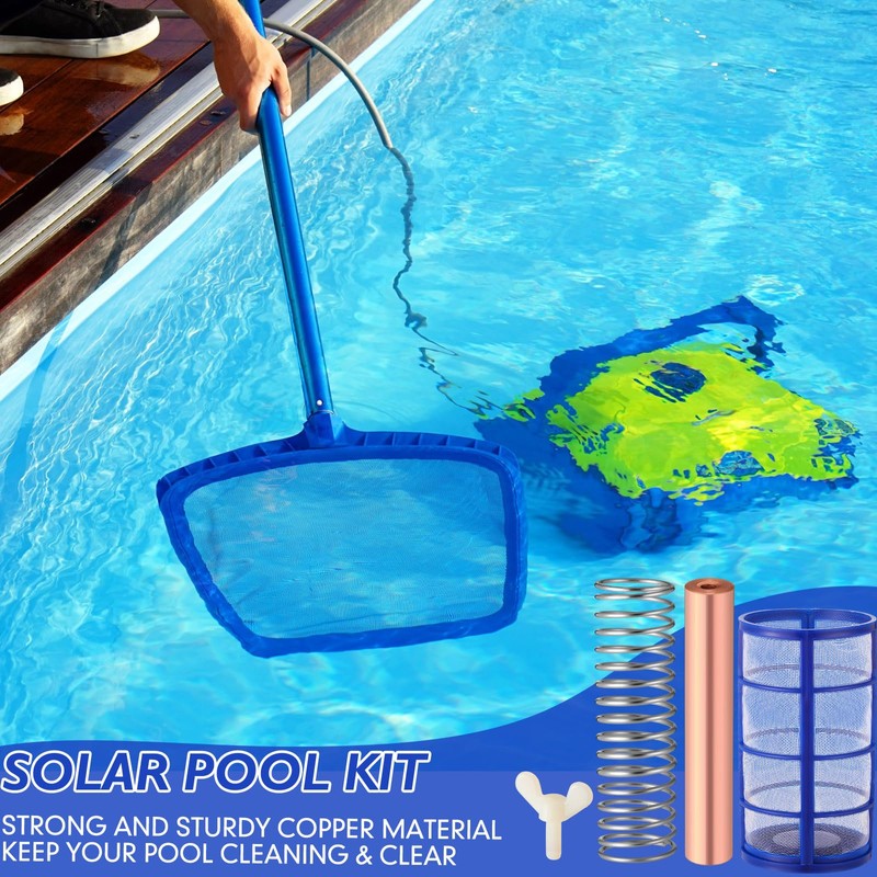 Qualirey 6 Pcs Copper Anode Replacement Kit Solar Pool Replacement