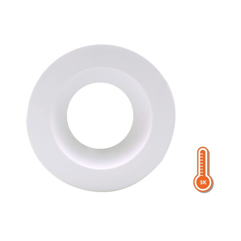 NICOR Lighting DLR566091203KWH DLR56(v6) 5/6-inch White 900 Lumen 3000K Recessed