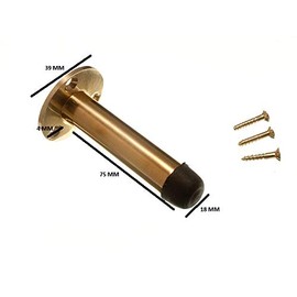 Solid Brass Door Stop 75mm