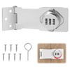 Hasp with Combination Lock Security Hasp with Lock 1 Piece
