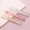 3 Pcs Plastic Folding Ruler Sets, 30cm 3 Color Geometric