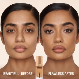 Charlotte Tilbury Airbrush Flawless Matte Foundation - Full Coverage Liquid Makeup with a Natural-Matte Finish - Smoothes & Blurs Pores - Waterproof & Transfer Resistant - 9 Neutral