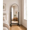 Arched Full Length Mirror with Wheels 65" x 24", Adjustable