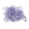 50Pcs Tulip Paper Clips Cute Purple Tulip Design Durable Metal