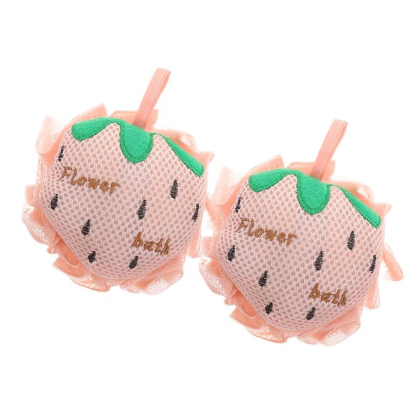 Beavorty 2pcs Exfoliating Bath Loofah Sponge Pads Soft Mesh Shower