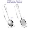 Set of 3 Serving Spoons, Stainless Steel, Large Serving Spoons
