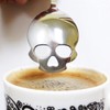 Cafurty 2 PCS Stainless Steel Spoons Skull Sugar Spoon Tea