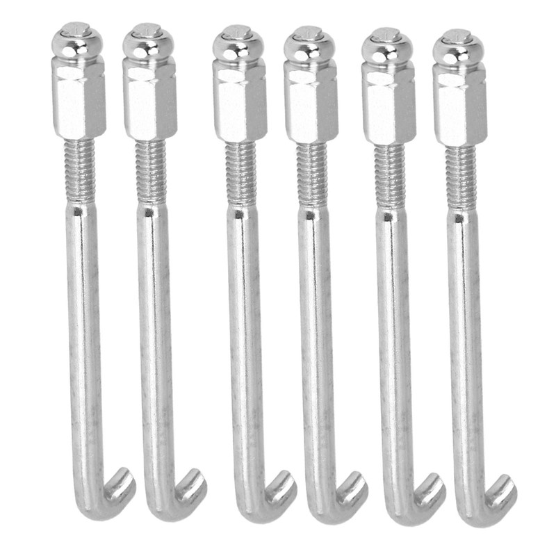 24PCS Banjo Bracket Hook Silver Metal Wear Resistant Banjo Hooks