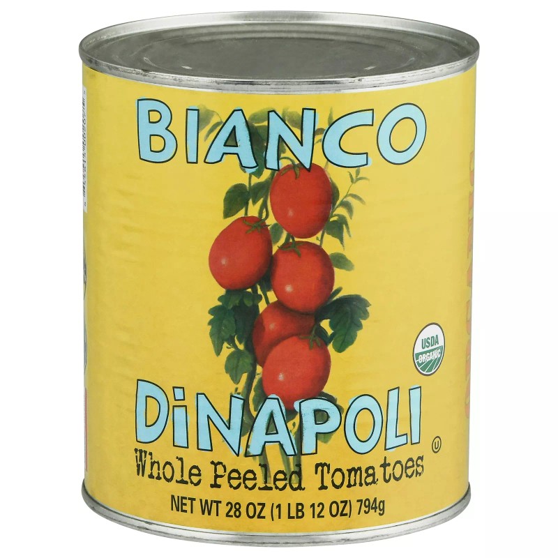 Bianco Di Napoli Tomates Whole Peled Basil Organic