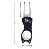 AquaLoach Golf Green Fork White Black Set of 2 Golf