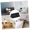 ABOOFAN Wooden LED Alarm Clock with Sound Control Temperature Humidity