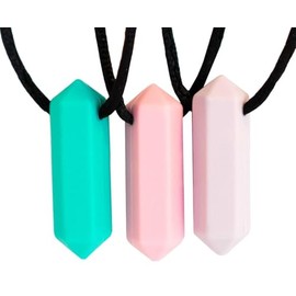 Tilcare Chew Chew Colgante - Lo mejor para niños o adultos a los que les gusta morder o tienen autismo - Colgante de silicona para masticar - Colgante masticable para niños y niñas