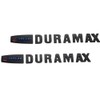 Duramax Badge Emblems 2-Piece in Black with Blue for 2007-2020