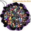 SIQUK Large Dice Bag with Pockets Big Capacity Dice Bag