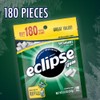 ECLIPSE Spearmint Chewing Gum Sugar Free, Mint Gum Bulk Pack,