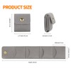 KUKUVR Mini Travel Jewelry Organizer Bag (Grey)