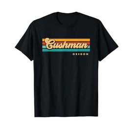 Vintage Sunset Stripes Cushman, Oregon T-Shirt