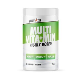 Per4m High Dose Daily Multi Vitamin & Minerals | 20 Essential nutrients for Health, Energy & Focus | 1 Month Supply | 30 Capsules