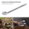 Boundless Voyage Outdoor Tableware Titanium Long Handled Spoon Ultralight Camping