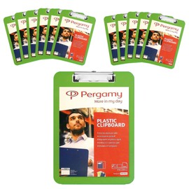Pergamy Pack of 12 Green Document Wallets (900014)