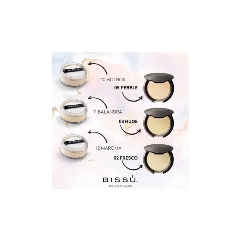 Polvo Traslúcido Bissú Maquillaje Natural Ligero