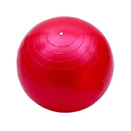 Supertool Exercise Ball PVC Anti-Burst Yoga Balance Ball with Hand Pump for Pilates, Gym and Home Workout, Red, 55cm Diameter