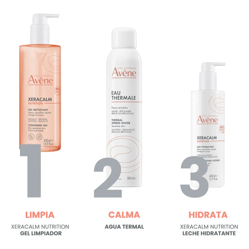 Avène Xeracalm Nutrition Leche Hidratante 400ml para Piel Seca y