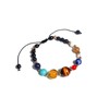 N/Q 2-4Pcs Adjustable Solar System Natural Stone Strand Stretch Bracelet