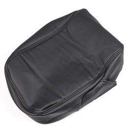 New Console Lid Jump Seat Armrest Cover, Compatible with 2007-2013 Chevy Avalanche Suburban Tahoe Silverado GMC Yukon Sierra, Microfiber Leather Black