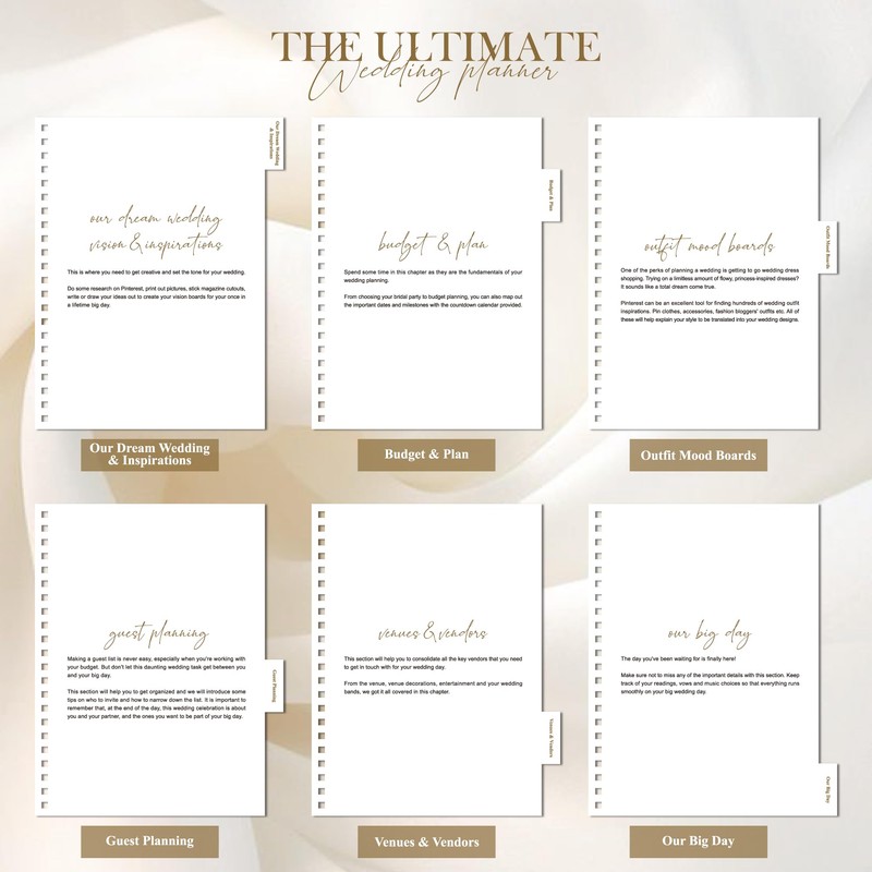 WeddingGiftsWedding Wedding Planner Book and Organizer for Bride - Elegant