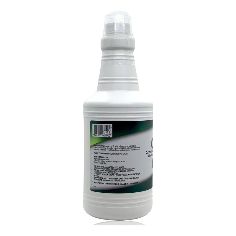 Clorofila Líquida 750 Ml Menta Hierbabuena Natural Health
