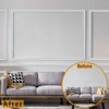240"L x 0.9"W Peel and Stick Chair Rail Panel Molding,