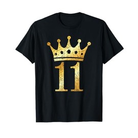 Crown #11 (Vintage Golden Yellow) 11th Birthday T-Shirt