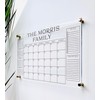 Large Clear Acrylic Monthly Calendar for wall | Dry-Erase Message
