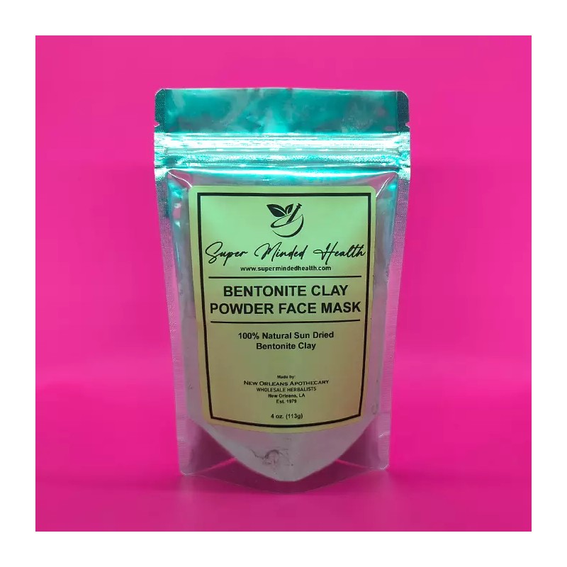 New Orleans Apothecary Bentonite Clay Powder Face Mask Body Healing