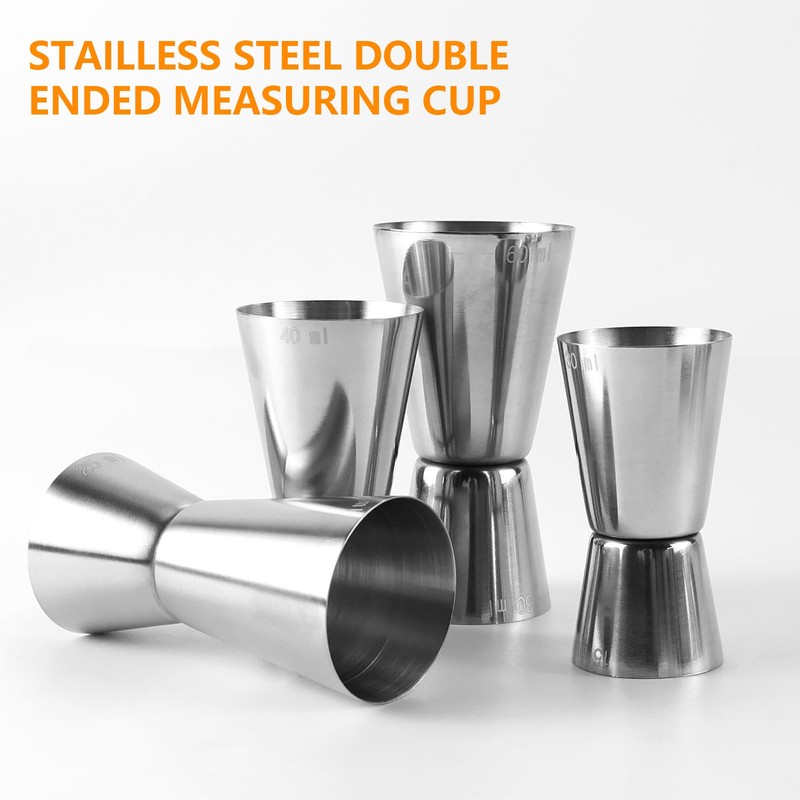 Cocktail Jigger Measuring Cup Stainless Steel Bar Measure 3cl/4cl/5cl/6cl Gin