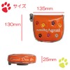 Paw Mallet Smile Agent Magnetic Golf Putter Cover (Orange)