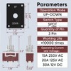 Momentary Toggle Switch, MecRecare 3 Pin SPDT (ON)-Off-(ON) 30A/12VDC 3