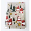 A Pair of Linen Cotton Christmas Tea Towels Kitchen Towels