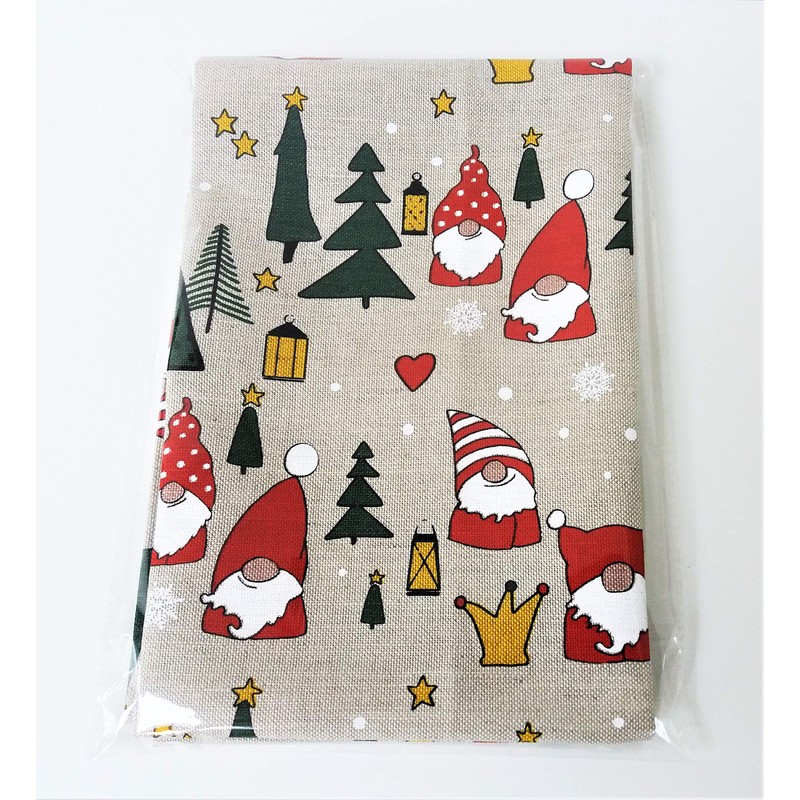A Pair of Linen Cotton Christmas Tea Towels Kitchen Towels