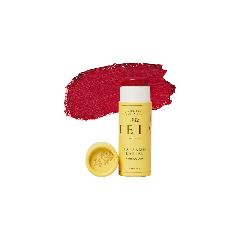 TEIA COSMETICOS Bálsamo labial humectante con color de ingredientes naturales