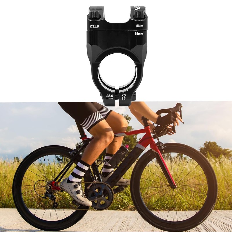 Gurtt Mountain Bike Stem Handlebar 35mm for Improved Control and