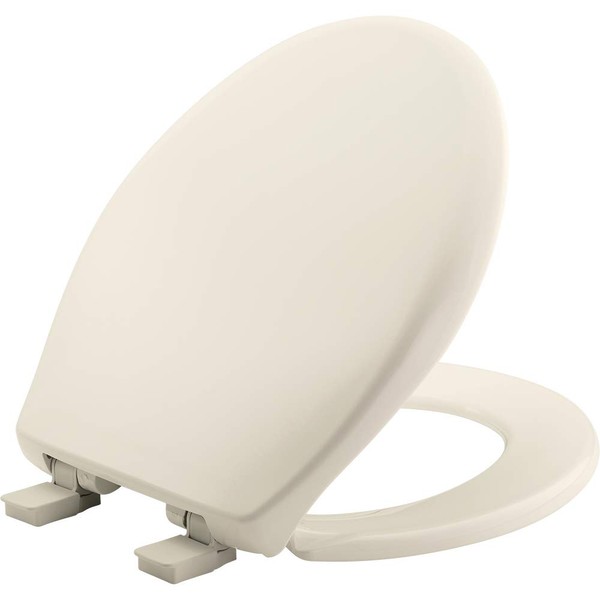 MAYFAIR 887SLOW 346 Affinity Slow Close Removable Plastic Toilet Seat that will Never Loosen, Providing the Perfect Fit, ROUND, Long Lasting Solid Plastic, Biscuit