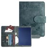 TARATI Passport Case, Anti-Skimming, PU Material, Multi-functional Storage Pocket, Travel