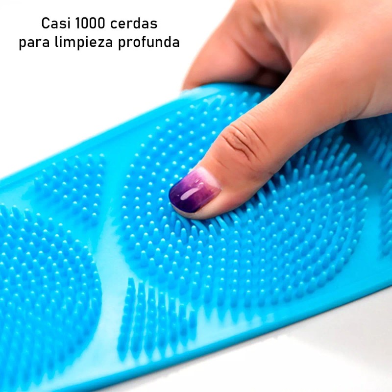 Veraly Cepillo Corporal De Silicona Para Baño Espalda Doble Cara