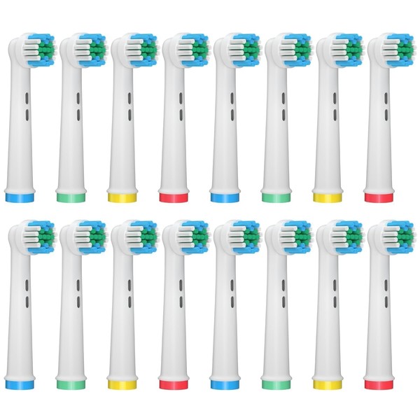 Têtes de brosse de rechange pour Oral B, 16 têtes de brosse à dents électriques de rechange pour Oral B Braun, têtes de brosse à dents rechargeables