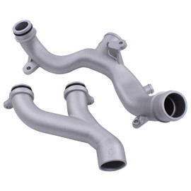 MOTOKU Upgrade Aluminum Radiator Coolant Water Outlet Pipe Hose with O Ring for Land Rover Discovery Range Rover Sport Velar Defender 3.0 5.0 Gas Jaguar XF XJ XE F Type Pace 3.0 5.0 Supercharged