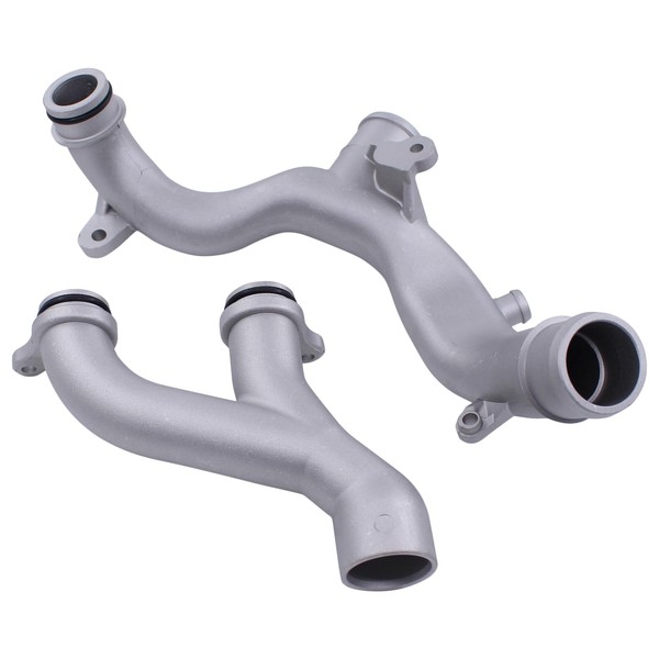 MOTOKU Upgrade Aluminum Radiator Coolant Water Outlet Pipe Hose with